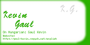 kevin gaul business card